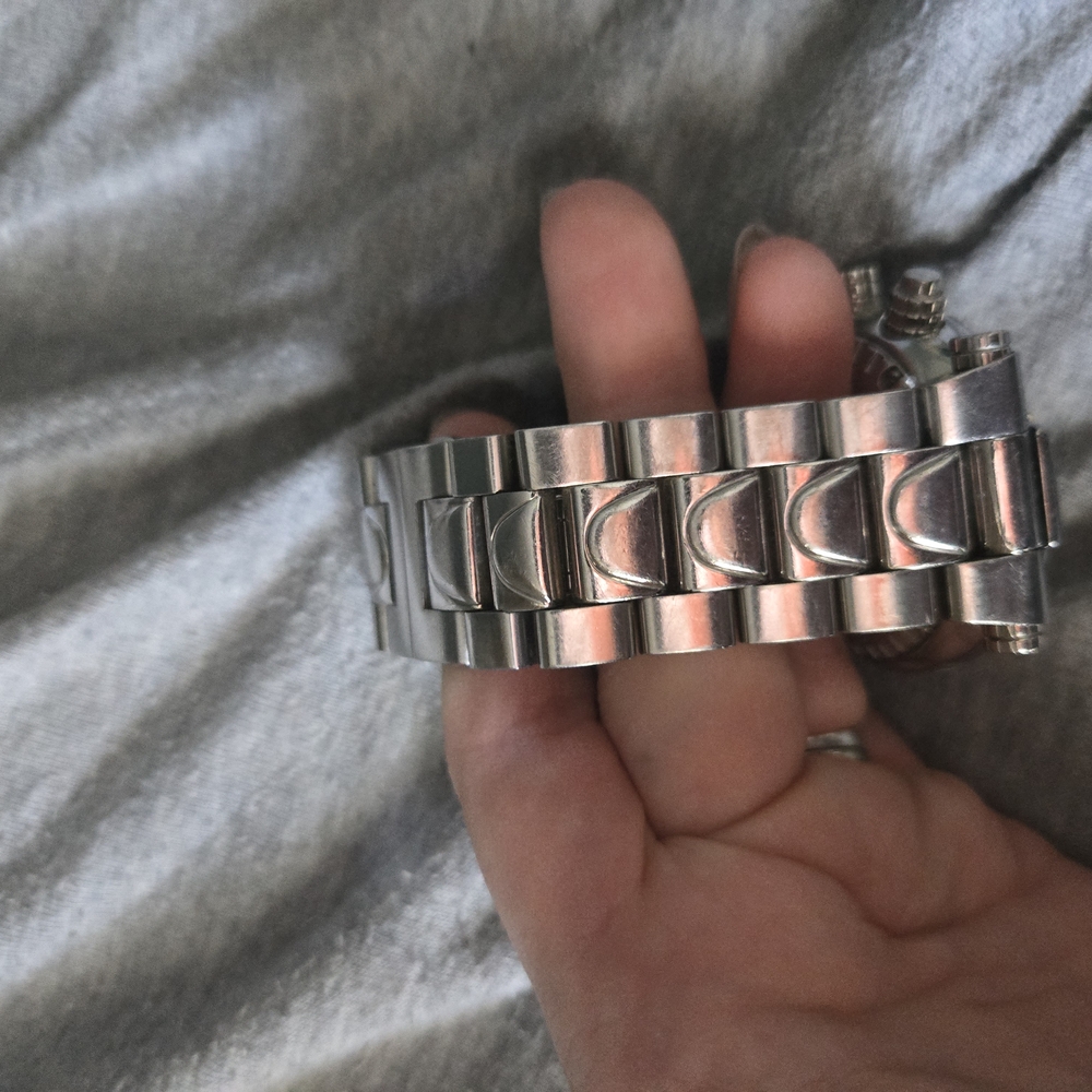 Invicta Silver Chronograph Watch with Red Accents - Picture 2 of 6